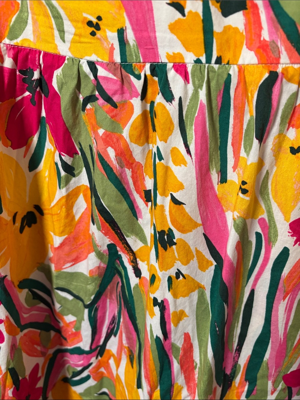 Maggy London Bright Floral V-Neck dress long - Picture 9 of 9